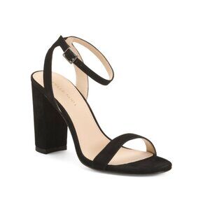 PELLE MODA Black Suede Brynn Heels
